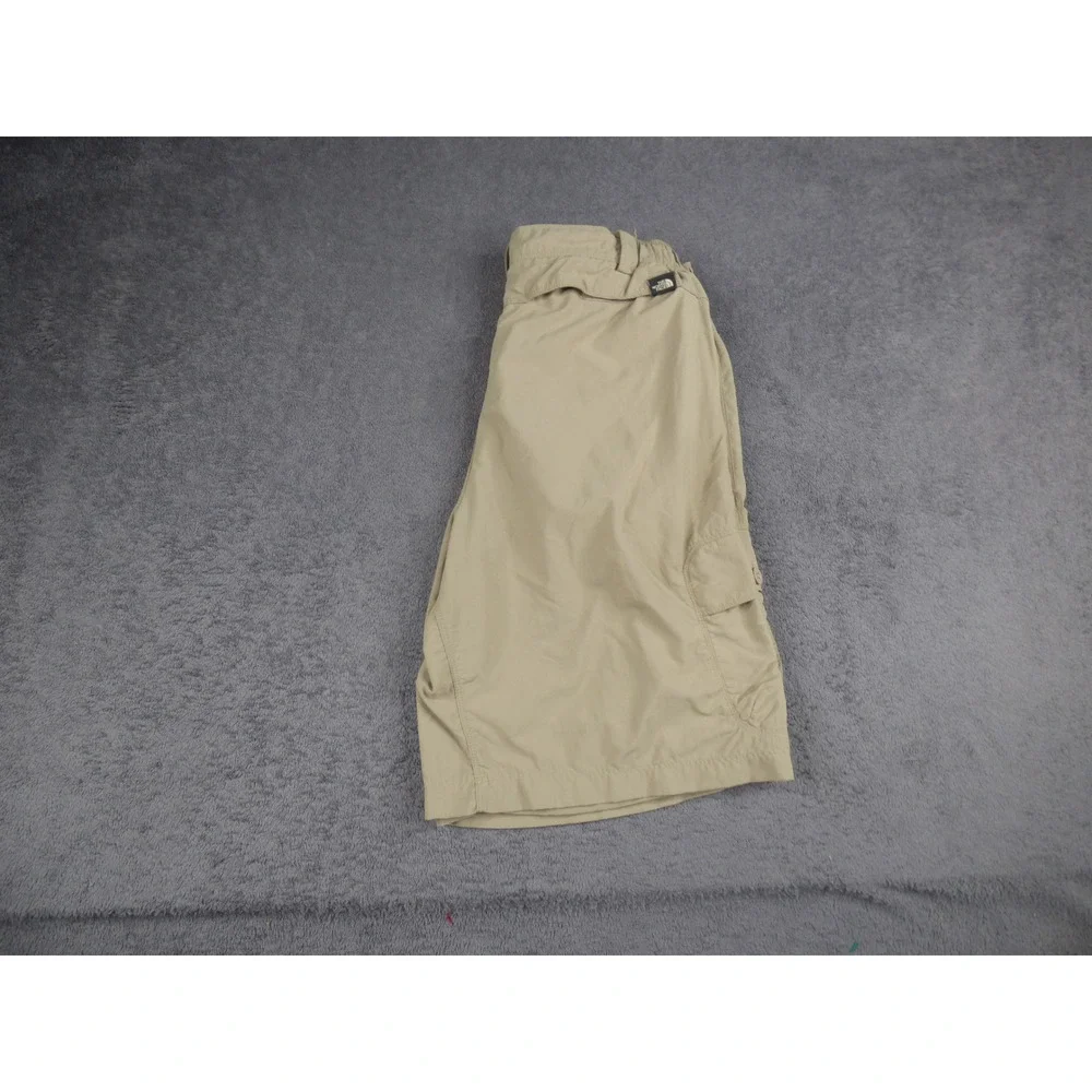 The North Face Mens Khaki Tan Nylon Cargo Hiking Shorts Small Regular S/P